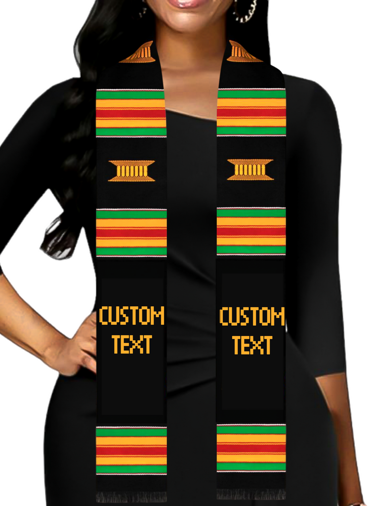 Your Customized Text Kente Stole